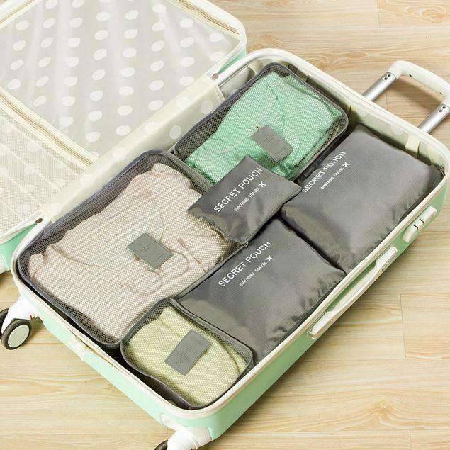 Large Capacity Luggage Nylon Travel Bag Packing Cube Travel Bags T-Toff Official Store Gray