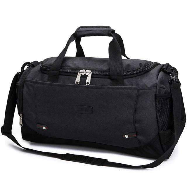 Large Capacity Multifunctional Luggage Nylon Travel Bag Travel Bags SCIONE FASHION Black
