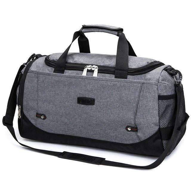 Large Capacity Multifunctional Luggage Nylon Travel Bag Travel Bags SCIONE FASHION Dark Grey