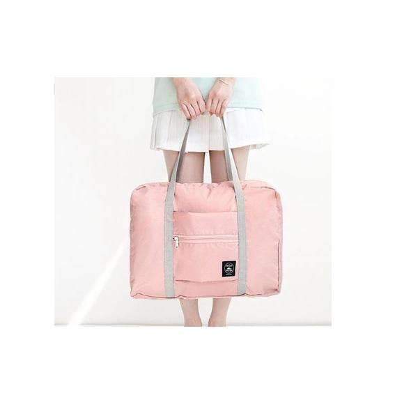 Large Capacity Suitcase Nylon Folding Duffle Travel Bag Travel Bags Good-bag Store Pink