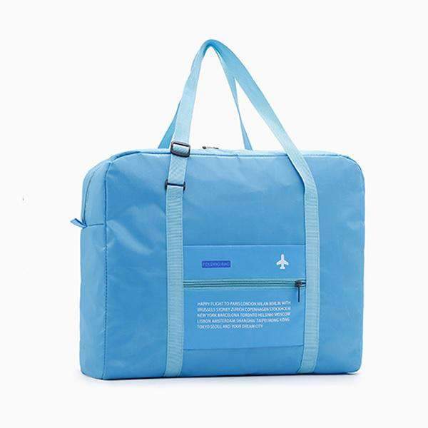 Large Capacity Suitcase Waterproof Folding Nylon Travel Bag Travel Bags NO.4 WHITE Store blue
