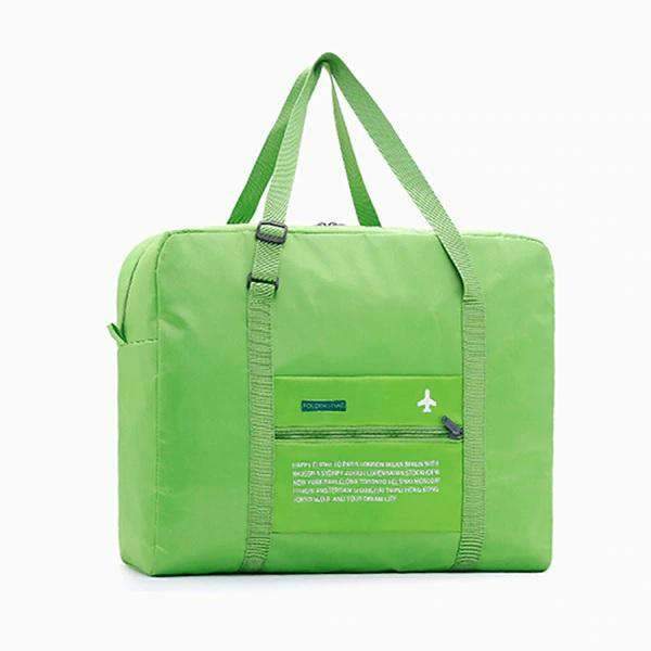 Large Capacity Suitcase Waterproof Folding Nylon Travel Bag Travel Bags NO.4 WHITE Store green