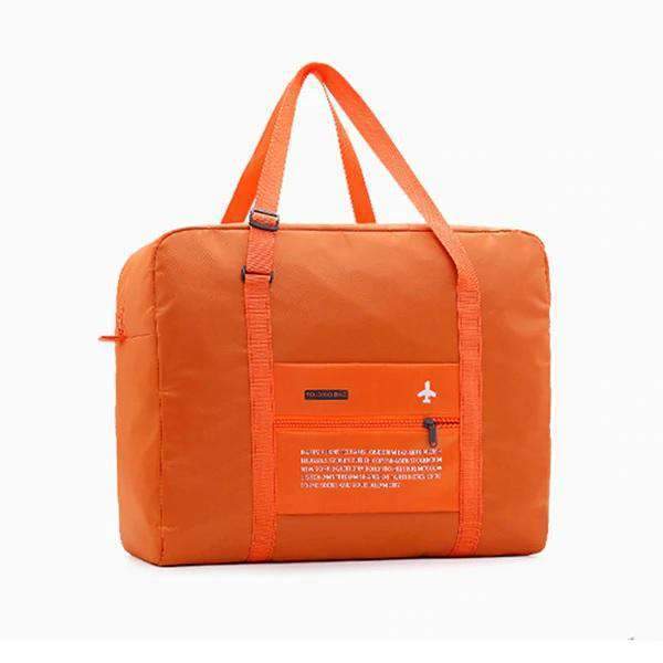 Large Capacity Suitcase Waterproof Folding Nylon Travel Bag Travel Bags NO.4 WHITE Store orange