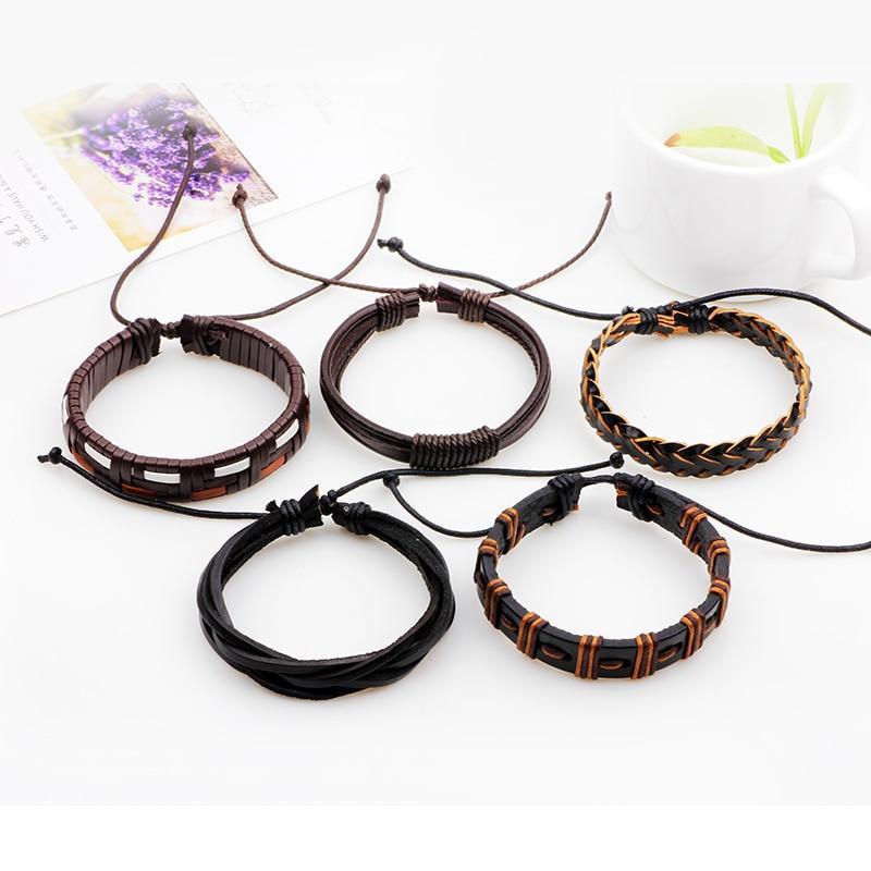 Leather Adjustable Vintage Bracelets for Men Wrap Bracelets Lisa Trendy Styles Store