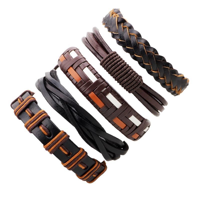 Leather Adjustable Vintage Bracelets for Men Wrap Bracelets Lisa Trendy Styles Store