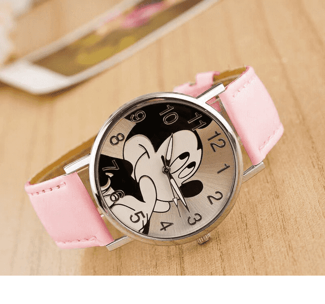 Leather Band Cute Cartoon Quartz Children’s Watch Children's Watches Li You 's Store Pink
