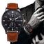 Leather Band Retro Design Analog Quartz Watch For Men Quartz Watches Shenzhen Sunshine Wholesale Co.,Ltd