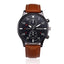 Leather Band Retro Design Analog Quartz Watch For Men Quartz Watches Shenzhen Sunshine Wholesale Co.,Ltd Brown