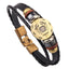 Leather Handmade Bracelet with Zodiac Sign Design Wrap Bracelets Lisa Trendy Styles Store Cancer