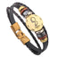Leather Handmade Bracelet with Zodiac Sign Design Wrap Bracelets Lisa Trendy Styles Store Gemini