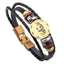 Leather Handmade Bracelet with Zodiac Sign Design Wrap Bracelets Lisa Trendy Styles Store Virgo
