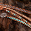 Leather Handmade Natural Stone Bead Bracelet Wrap Bracelets YGLINE Store