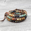 Leather Handmade Vintage Natural Stone Bracelet Wrap Bracelets GlobalDropShipping Store
