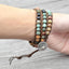 Leather Handmade Vintage Natural Stone Bracelet Wrap Bracelets GlobalDropShipping Store
