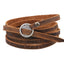 Leather Minimalist Multilayer Bracelet for Men Wrap Bracelets JOCESTYLE wearing jewerly Store