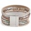 Leather Multilayer Bracelets with Metal Rope Design Wrap Bracelets ALLYES Official Store