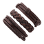 Leather Multilayer Braid Weaving Bracelet Sets Wrap Bracelets Lisa Trendy Styles Store 3pcs4