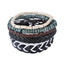 Leather Rope Bracelet with Wood Beads Wrap Bracelets Design Zone Store E 5PCS