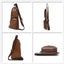 Leather Sling Chest Crossbody Bags Crossbody Bags jeep buluo Official Store