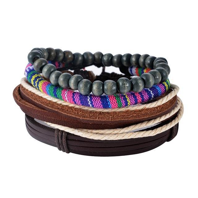 Leather Vintage Punk Bracelet Wrap Bracelets Design Zone Store UP02430