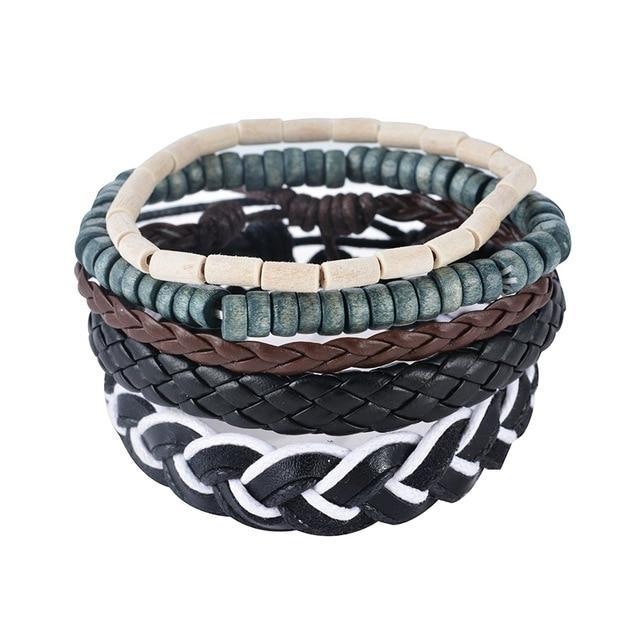 Leather Vintage Punk Bracelet Wrap Bracelets Design Zone Store UP02433