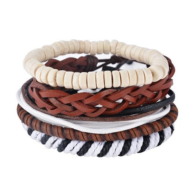 Leather Vintage Punk Bracelet Wrap Bracelets Design Zone Store UP02434