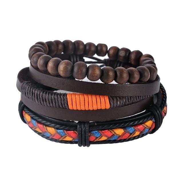 Leather Vintage Punk Bracelet Wrap Bracelets Design Zone Store UP08120