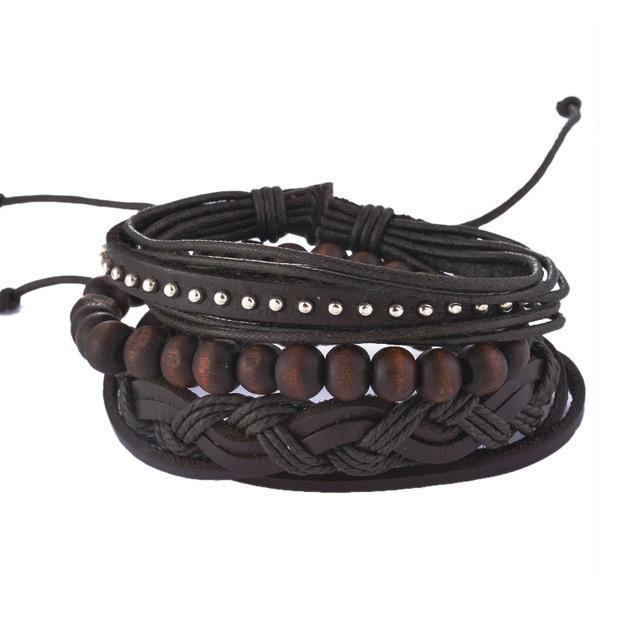 Leather Vintage Punk Bracelet Wrap Bracelets Design Zone Store UP08122