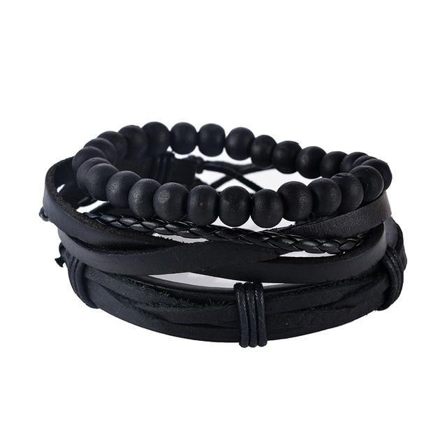 Leather Vintage Punk Bracelet Wrap Bracelets Design Zone Store UP08126