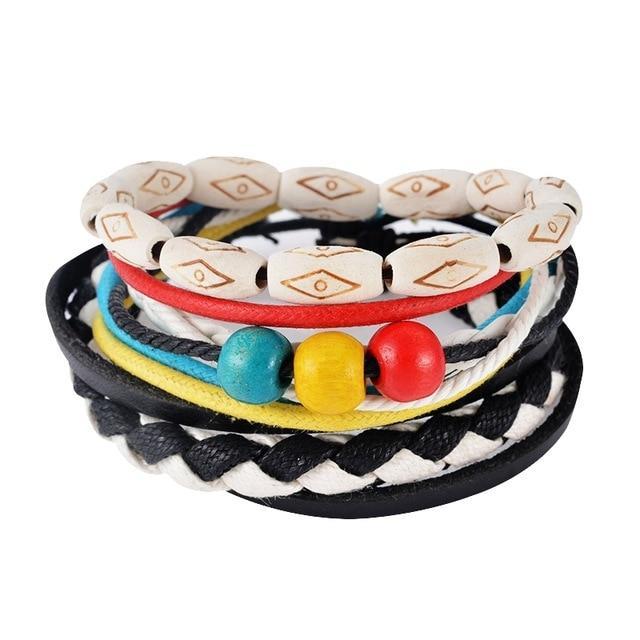 Leather Vintage Punk Bracelet Wrap Bracelets Design Zone Store UP08131