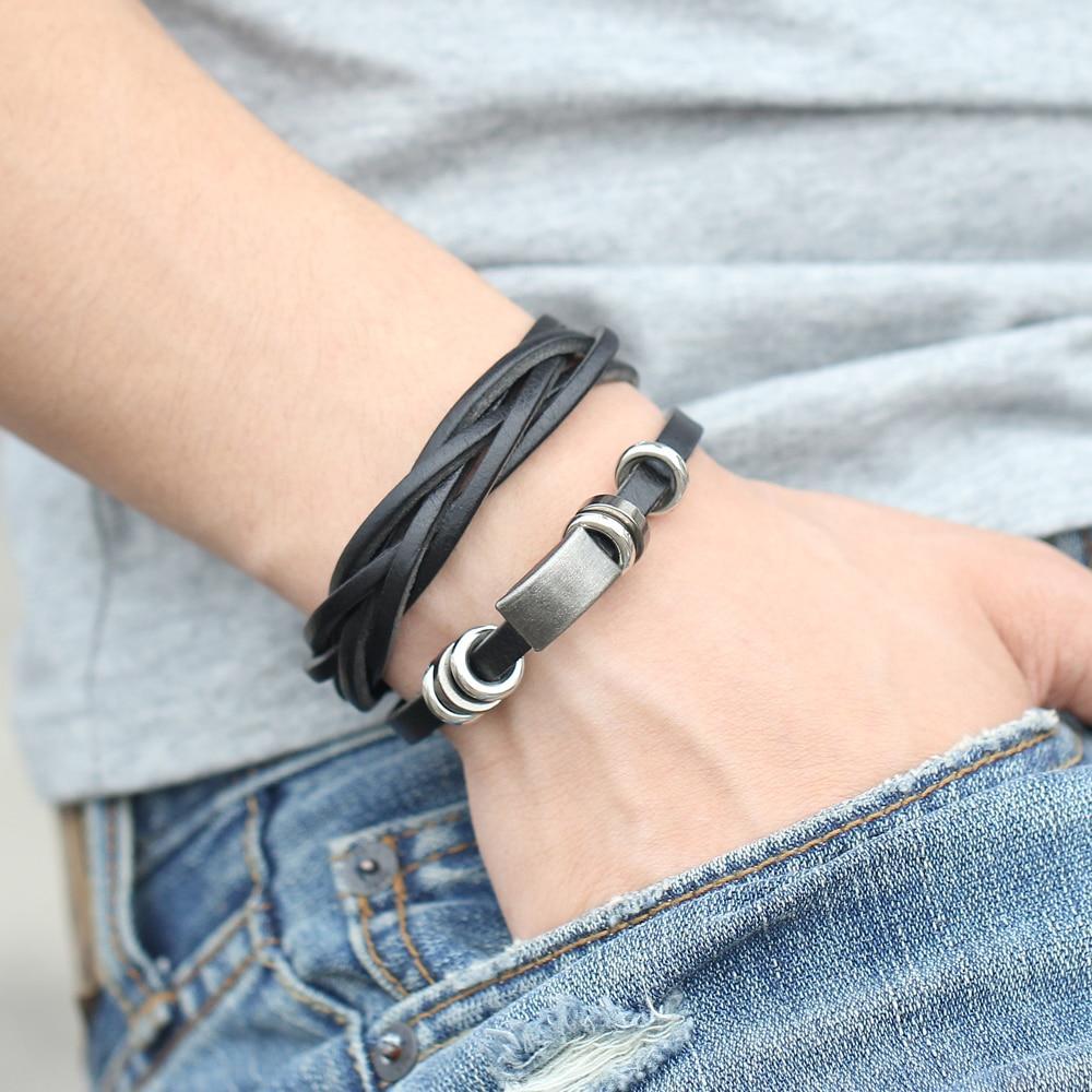 Leather Wrap Bracelet for Men Wrap Bracelets IF ME Official Store