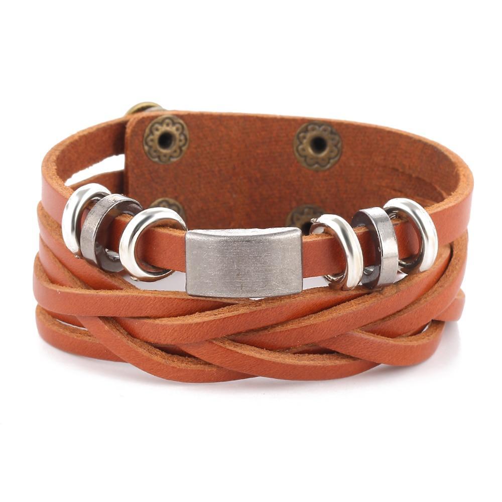 Leather Wrap Bracelet for Men Wrap Bracelets IF ME Official Store
