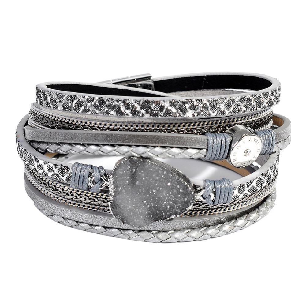 Leather Wrap Winter Bracelet for Female Wrap Bracelets ArtiLady Jewelry (Stylish Designer Brand)