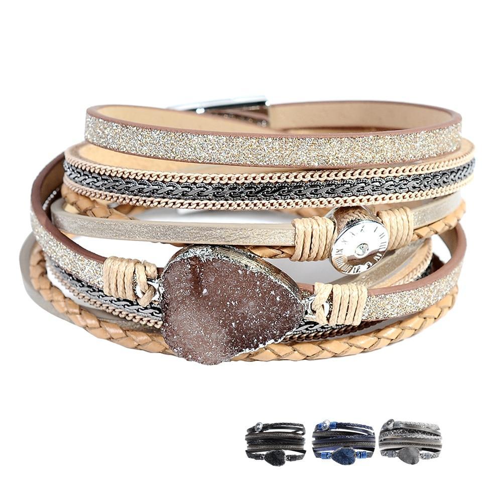 Leather Wrap Winter Bracelet for Female Wrap Bracelets ArtiLady Jewelry (Stylish Designer Brand)