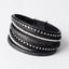 Leather Wrap Winter Bracelet for Female Wrap Bracelets ArtiLady Jewelry (Stylish Designer Brand) black