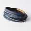 Leather Wrap Winter Bracelet for Female Wrap Bracelets ArtiLady Jewelry (Stylish Designer Brand) blue