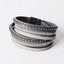 Leather Wrap Winter Bracelet for Female Wrap Bracelets ArtiLady Jewelry (Stylish Designer Brand) grey