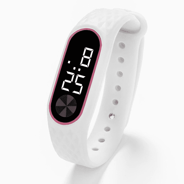 LED Display Electronic Sports Bracelet Children’s Watch Children's Watches Trendy Watches Store White White