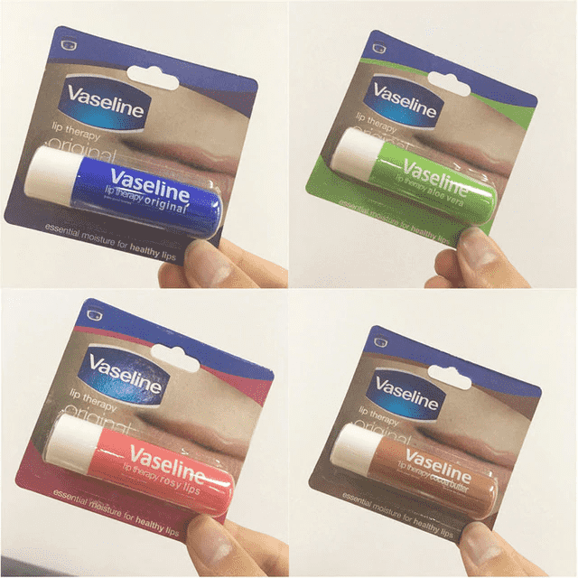 Lip Therapy Petroleum Jelly Cocoa Brulee Colorful Lip Balm Lip Balm FaRRES Makeup Store 4pcs