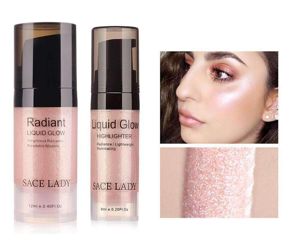 Liquid Illuminator Skin Bronzers And Face Highlighter Cream Bronzers & Highlighters SACE LADY Official Store 02 Rose Gold
