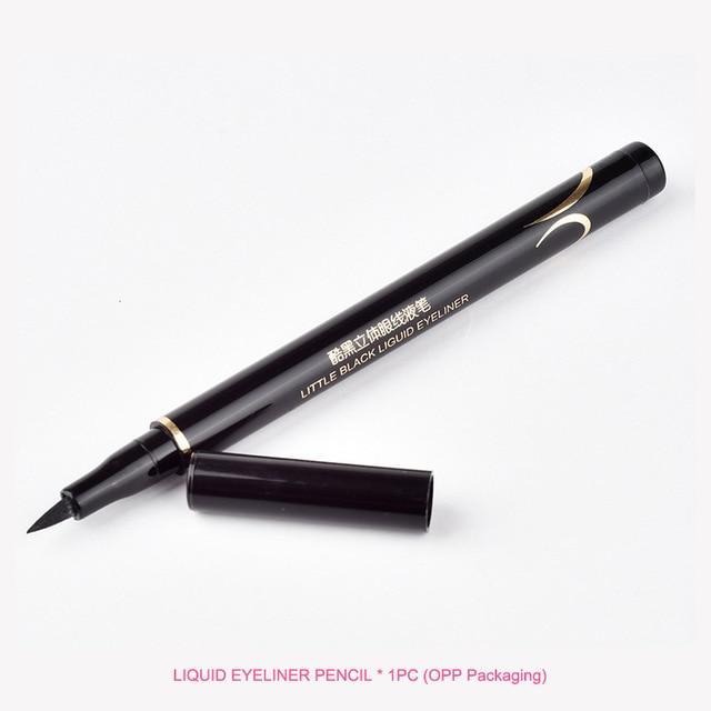 Liquid Waterproof Eye Liner Pencil Eye Shadow & Liner Combination Bioaunt Makeup Store 01 Black with OPP