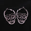 Love Heart Skull Hoop Earrings Hoop Earrings GUVIVI Official Store