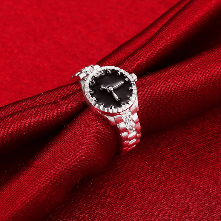 Lovers Creative Steel Finger Ring Quartz Watch with Diamond Dial Lover's Watches Shenzhen Sunshine Wholesale Co.,Ltd