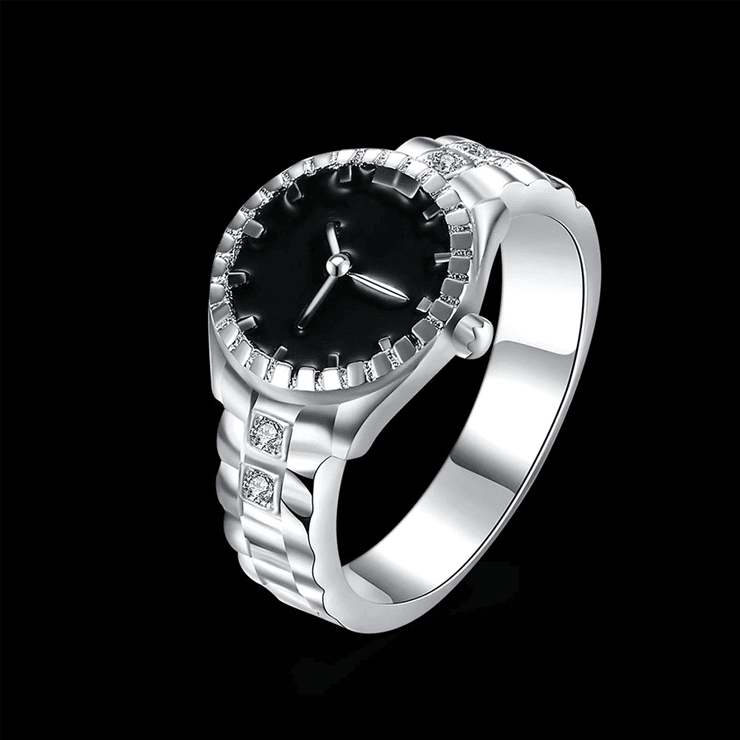 Lovers Creative Steel Finger Ring Quartz Watch with Diamond Dial Lover's Watches Shenzhen Sunshine Wholesale Co.,Ltd