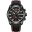 Luminous Hands Silicone Rubber Strap Quartz Watch For Men Quartz Watches Megir Watches Store Black Black