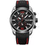 Luminous Hands Silicone Rubber Strap Quartz Watch For Men Quartz Watches Megir Watches Store Black Silver Black