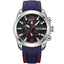 Luminous Hands Silicone Rubber Strap Quartz Watch For Men Quartz Watches Megir Watches Store Blue Silver Black
