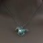 Luminous Hollow Horse Necklace Pendant Necklaces The home of beautiful ornaments Green