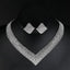 Luxury Clear Rhinestone Jewelry Set Bridal Jewelry Sets mecresh Official Store 2pc sets