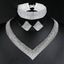 Luxury Clear Rhinestone Jewelry Set Bridal Jewelry Sets mecresh Official Store 3pc sets